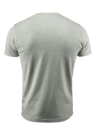 Unisex tričko Portwillow s náprsní kapsou GREY MELANGE Back