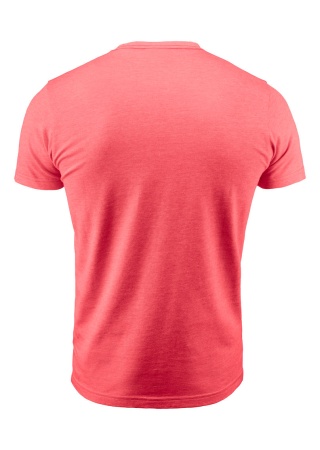 Unisex tričko Portwillow s náprsní kapsou RED MELANGE Back