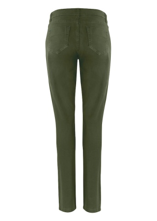 Dámské kalhoty Harvest - Chino Officer Zelená Moss Green Back