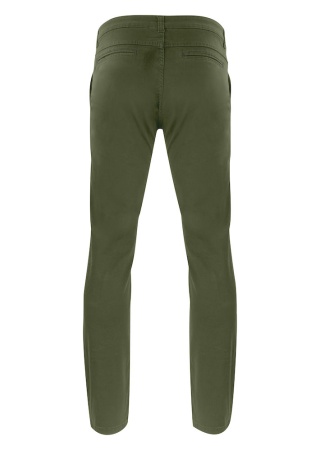 Pánské kalhoty Harvest - Chino Officer Zelená Moss Green Back