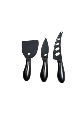 CHEESE KNIFE SET FORMAGGIO BLACK BYON Front