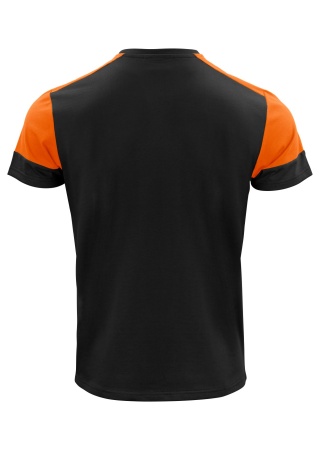 Dvoubarevné tričko Prime T Černá/oranžová Back