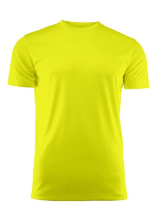 Funkční tričko Printer RUN NEON YELLOW Front