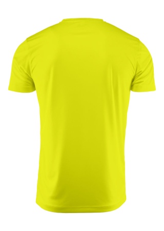 Funkční tričko Printer RUN NEON YELLOW Back