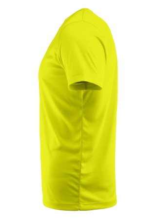 Dětské funkční tričko RUN NEON YELLOW Side