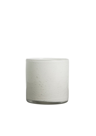 Vase/Candle holder Calore M, White BYON Front