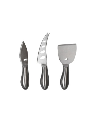 CHEESE KNIFE SET FORMAGGIO SILVER BYON Front