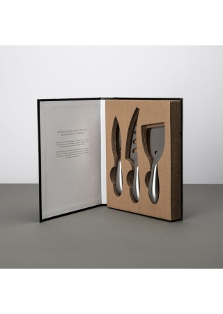 CHEESE KNIFE SET FORMAGGIO SILVER  